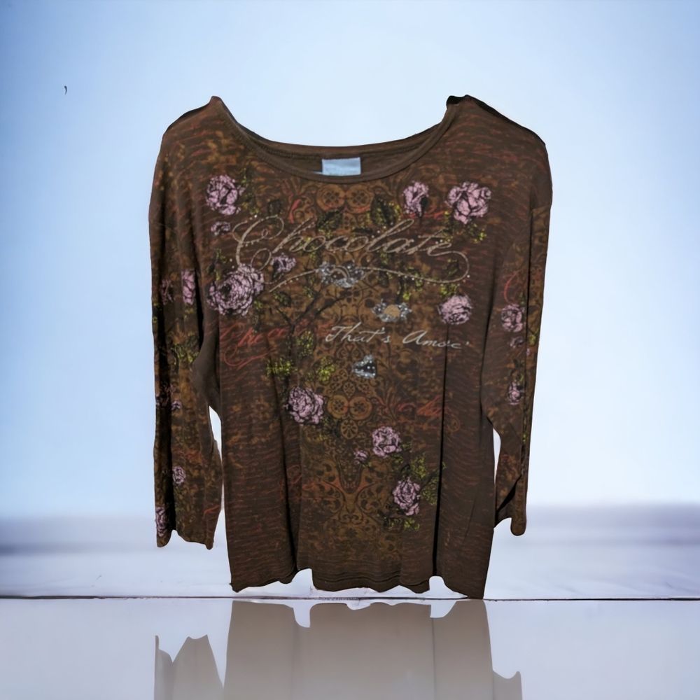 Woman's Vintage Top It's all about the Chocolate
